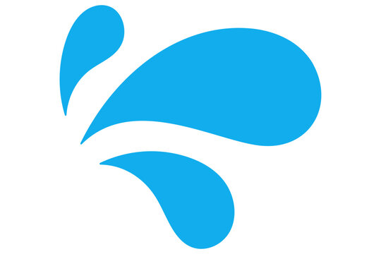 シンプルな汗マークのイラスト