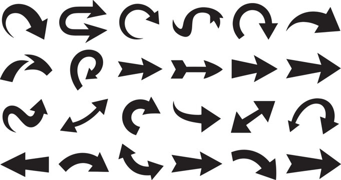 Black and white seamless pattern of abstract curved arrows in diagonal arrangement black and white pattern