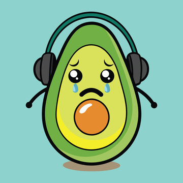 A happy cartoon Easter egg with a smiley face wearing headphones as a funny 3d vector illustration for a music blog