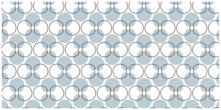 Grey Circle Seamless Pattern Background
