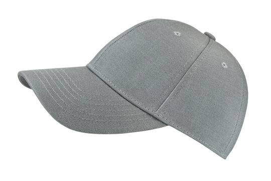 Grey Basecap isolated on white background