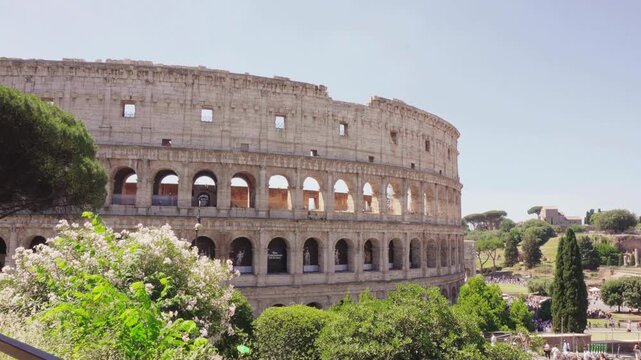 Ancient Colosseum in Rome Italy Cinematic 4K Cinematic Footage