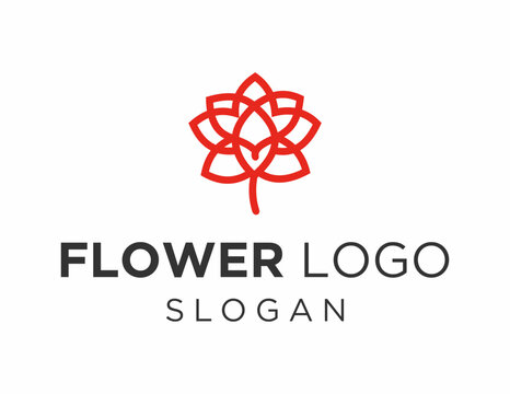 Logo about Flower on a white background. created using the CorelDraw application.
