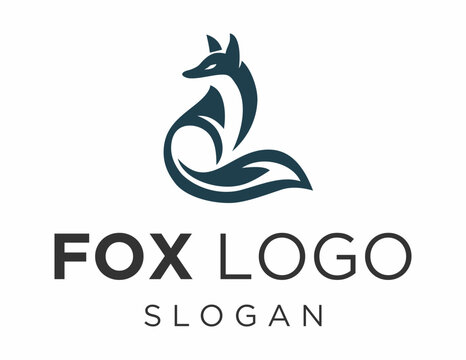 Logo about Fox on a white background. created using the CorelDraw application.