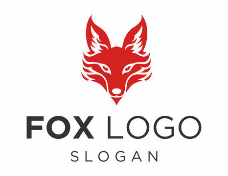 Logo about Fox on a white background. created using the CorelDraw application.