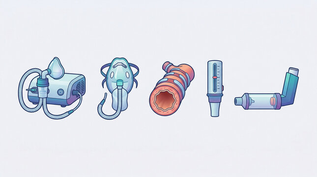 Medical asthma devices and inhalers for World Asthma Day  