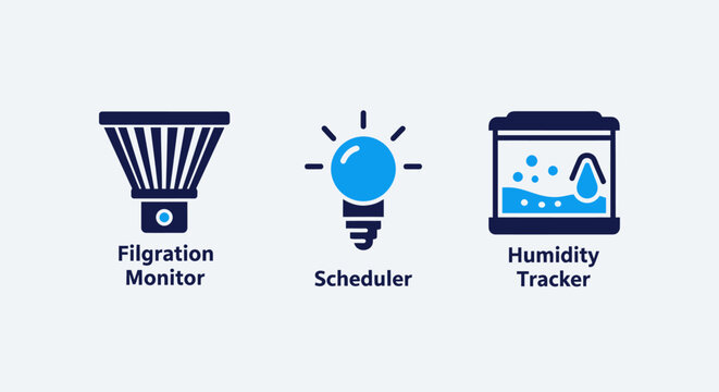 Software icons: migration monitor scheduler humidity tracker with software development software application interface technology business analytics migration scheduler humidity configuration
