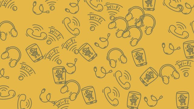 Dynamic money pattern background for finance and commerce video.