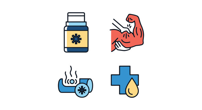 Muscle Cream Line art vector creative abstract illustration