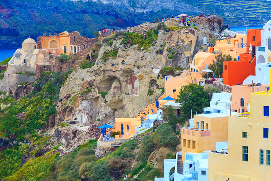 Oia Village in Santorini Island in Greece