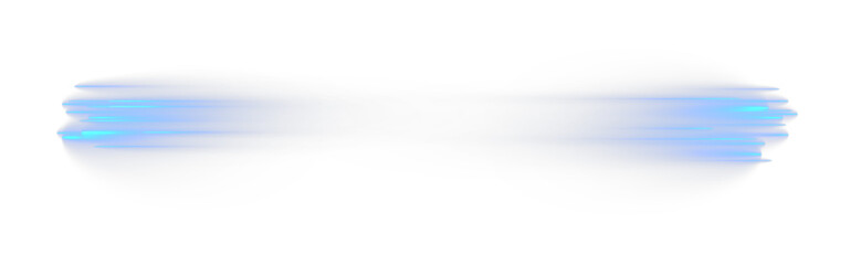 Blue glowing horizontal light streak energy trail with opaque background abstract digital motion effect © vikusandra