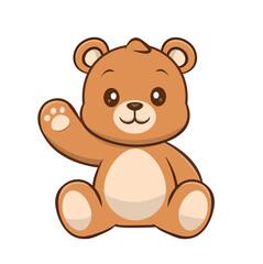 Fototapeta premium Cute Teddy Bear Cartoon Character Illustration