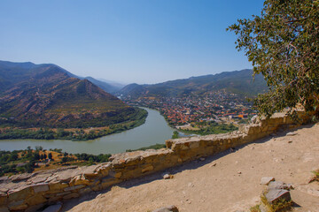 View to the old capital of Georgia - Mtskheta © artmim