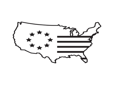 United states map with european union flag integration a symbolic representation of transatlantic alliance