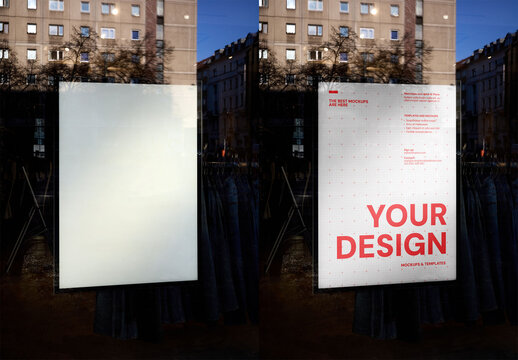 Mockup Of Customized Sign In City