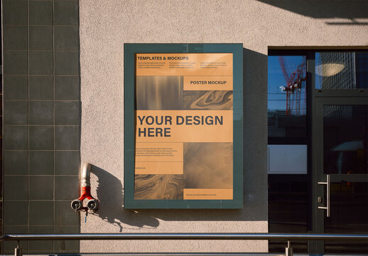 Mockup Of Customized Sign On Building