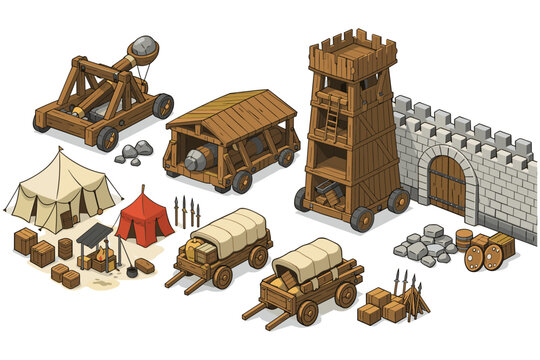 Medieval Siege Equipment Collection