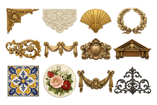 Ornate Decorative Elements Collection
