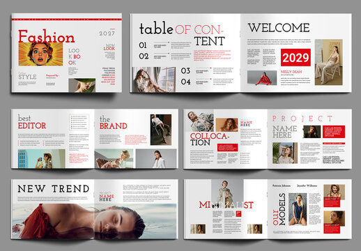 Fashion Look Book Design Template