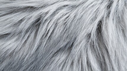Fototapeta premium Close-Up Of Soft Grey Fur Texture. Ideal For Fashion And Textile Design Inspiration