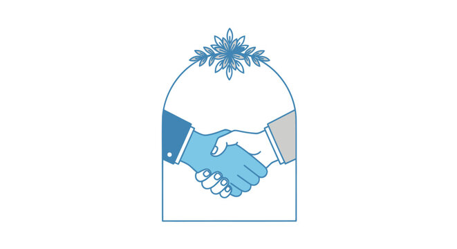 Handshake Business Partnership Agreement.