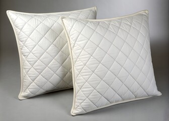 Fototapeta premium Quilted, cushion, fabric, pattern, texture, soft, decorative, pillow, home, comfort