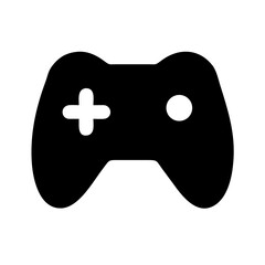 A black gaming joystick gamepad controller isolated on white background for computer console entertainment and leisure activity © Vectors New World