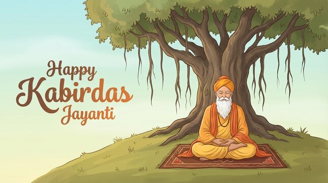 Happy Kabir Jayanti: Saint Kabir Meditating