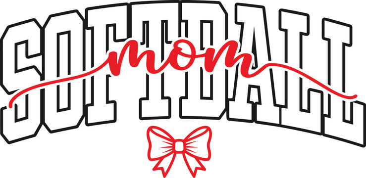Softball Mom Svg, Mother's Day Gift Svg