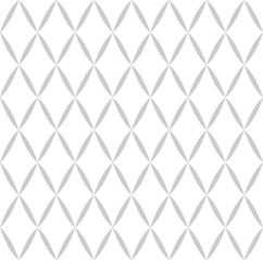 Fototapeta premium Abstract Seamless Geometric Grid Diamonds Pattern. Light Grey Texture. 