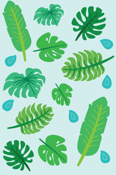 tropical_leaves_pattern_lush_green_nature