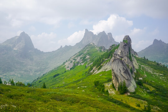 The Sloniki Rocks in the Ergaki Nature Reserve
