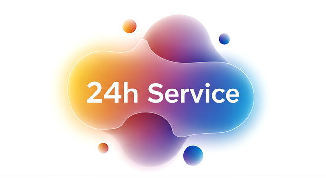 24 hour service sign logo 1.