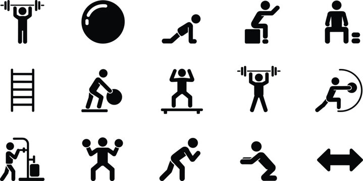 Powerpoint Pictogram Exercise Exercise Pictograms Images – Browse 104,051 Stock Photos, Vectors, and ...