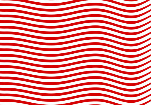 Wellenmuster als abstrakter Hintergrund: rot und weiss