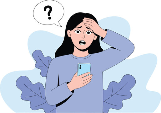 Confused man in blue suit holding question mark and puzzle pieces