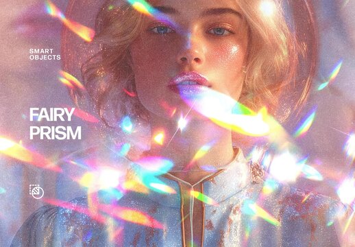 Fairy Prism Photo Effect Mockup
