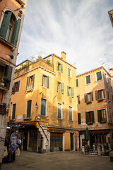 Fototapeta premium old houses in venice