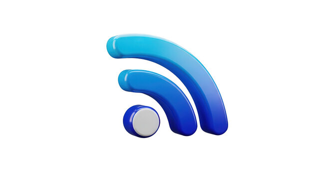 blue network icon or wifi