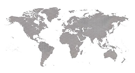 Fototapeta premium Minimalist Dotted World Map for Global Business and Technology