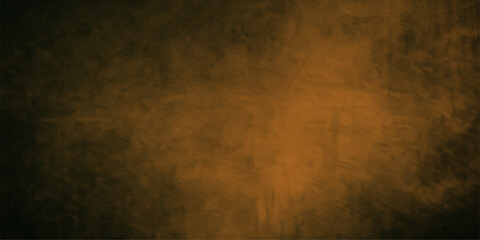 Fototapeta premium An aged brown parchment paper texture with a weathered grunge effect creates a dark vintage backdrop on a worn antique wall surface