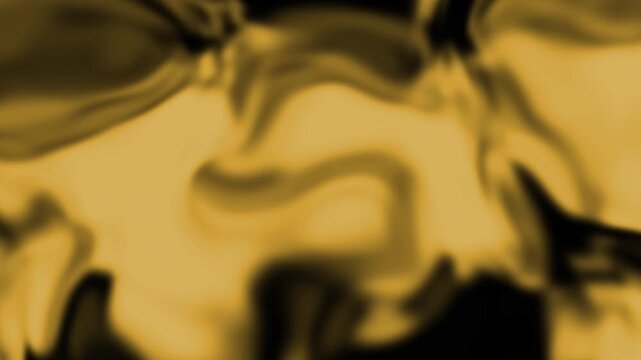 abstract slow moving golden liquid metal fluid motion loop