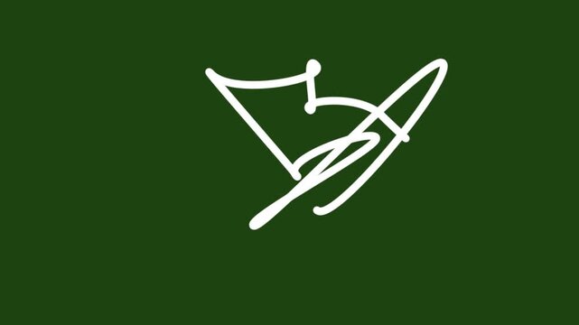 White upward trending arrow on dark green gradient background symbolizing growth and success