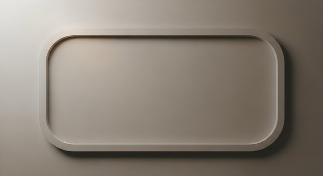 Minimalist Rounded Rectangle Frame with Soft Shadows