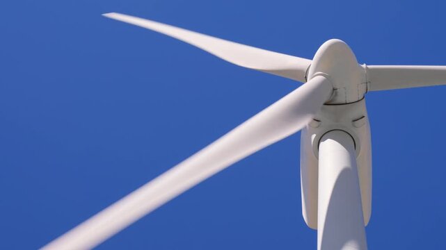 Windmill park for sustainable electric power generation in Spain.