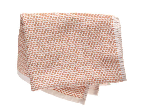 New cloth hanging, isolated on white background, clipping path