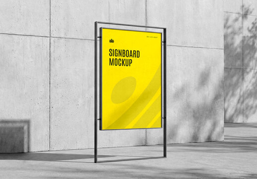 Outdoor Signboard Mockup