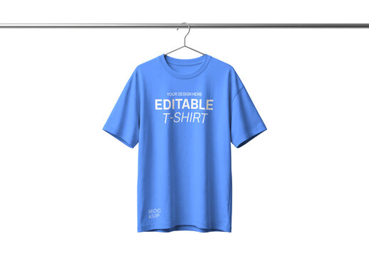 Hanging T-shirt Mockup