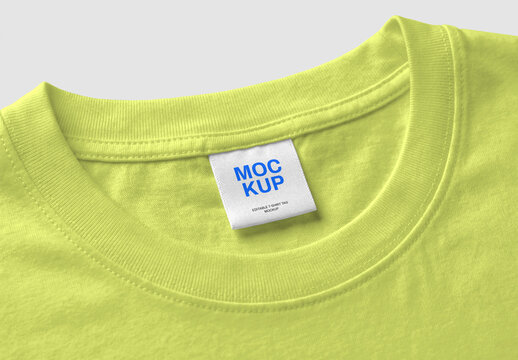 T-Shirt Label Tag Mockup