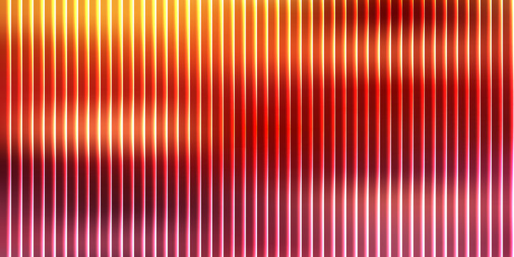 Abstract gradient streaks of warm and cool tones in pixelated vertical bands